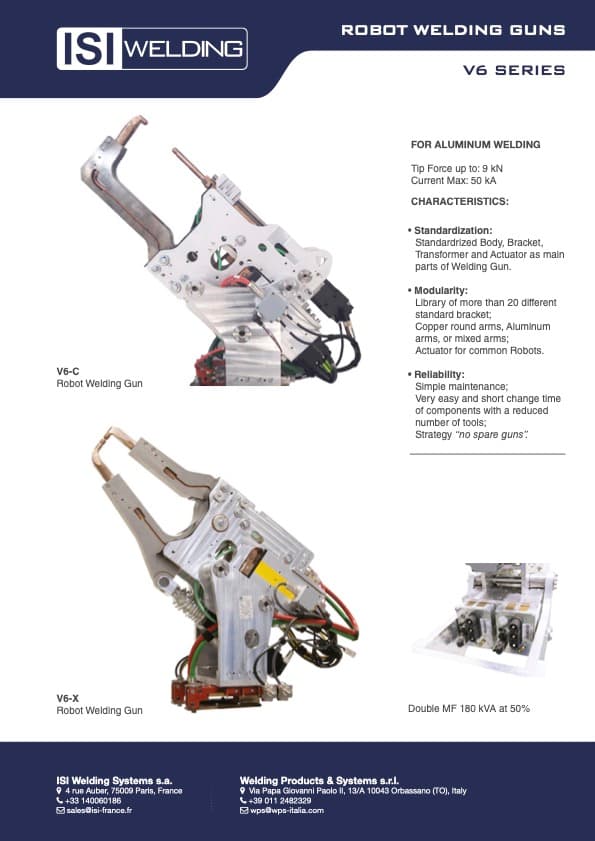 Robot Kaynak Tabancası V6 Serisi