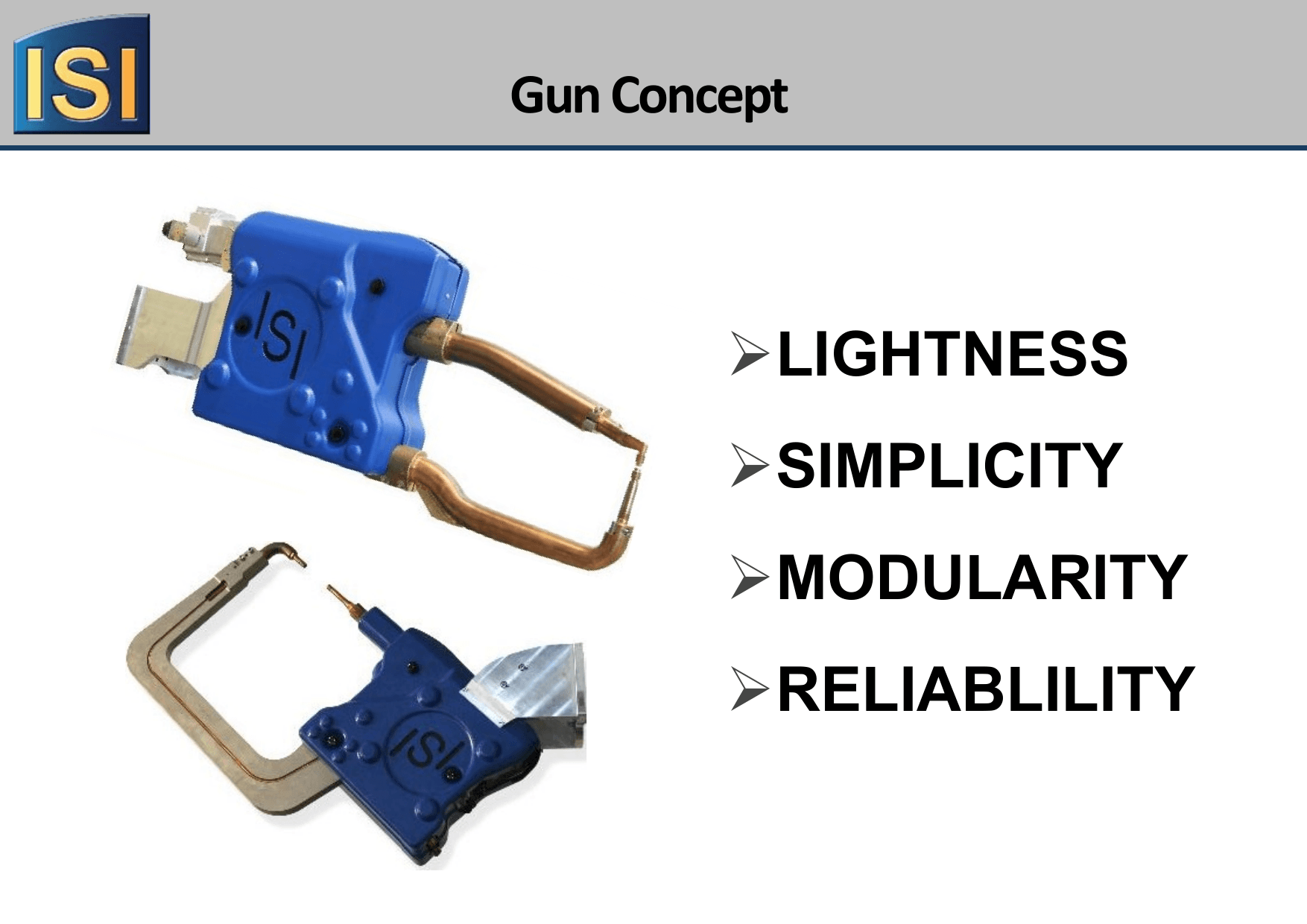 V4 Serisi Robot Kaynak Tabancası konsepti — etiketlenmiş 4 temel özelliğe sahip her iki X tipi görünüm